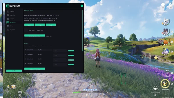 Aniimo waypoints cheat system - record and repeat route